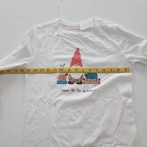 Crewcuts size 12 - 14 girl long sleeve christmas gnome shirt New - Picture 7 of 9